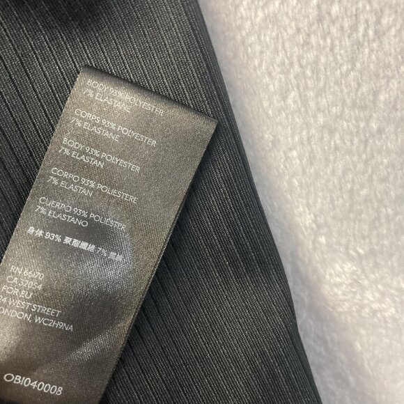 Free People Puff Shoulder Square Neck Shirt Womens Medium M Black Ribbed Stretch - Picture 8 of 13